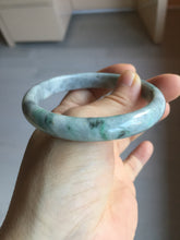Load image into Gallery viewer, 59mm certified 100% natural Type A green purple gray jadeite bangle PD160-6310