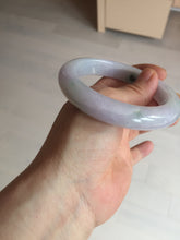 Load image into Gallery viewer, 58mm certified 100% natural type A light green/purple/yellow(FU LU SHOU)  jadeite jade bangle BN84-8722