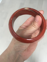 Load image into Gallery viewer, 58mm 100% natural red jasper stone(红碧玉,鸡血石) bangle SY100