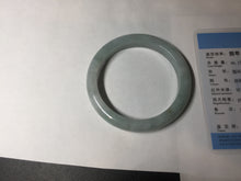 Load image into Gallery viewer, 56.4 mm certificated Type A 100% Natural light green Jadeite Jade bangle BK44-7848