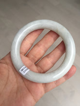 Load image into Gallery viewer, 58mm Certified Type A 100% Natural white chubby round cut Jadeite Jade bangle AX124-4586