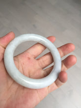 Load image into Gallery viewer, 58mm Certified Type A 100% Natural white chubby round cut Jadeite Jade bangle AX124-4586