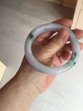 Load image into Gallery viewer, 58mm certified 100% natural type A light green/purple/yellow(FU LU SHOU)  jadeite jade bangle BN84-8722