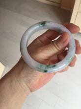 Load image into Gallery viewer, 58mm certified 100% natural type A light green/purple/yellow(FU LU SHOU)  jadeite jade bangle BN84-8722