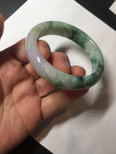 Load image into Gallery viewer, 51.5mm certified 100% natural Type A sunny green/purple/yellow(FU LU SHOU)  jadeite jade bangle BK45-5080