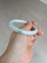 Load image into Gallery viewer, 55mm Certified Type A 100% Natural light green yellow round cut Jadeite Jade bangle Q134-2846
