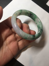 Load image into Gallery viewer, 51.5mm certified 100% natural Type A sunny green/purple/yellow(FU LU SHOU)  jadeite jade bangle BK45-5080