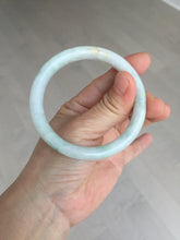 Load image into Gallery viewer, 55mm Certified Type A 100% Natural light green yellow round cut Jadeite Jade bangle Q134-2846