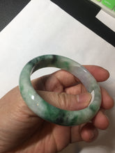 Load image into Gallery viewer, 51.5mm certified 100% natural Type A sunny green/purple/yellow(FU LU SHOU)  jadeite jade bangle BK45-5080