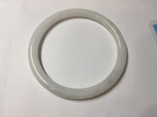Load image into Gallery viewer, 55.6mm 100% natural Type A icy watery light green white slim round cut jadeite jade bangle AD113-8104