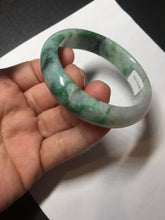 Load image into Gallery viewer, 51.5mm certified 100% natural Type A sunny green/purple/yellow(FU LU SHOU)  jadeite jade bangle BK45-5080