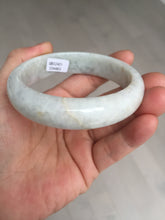 Load image into Gallery viewer, Shopify only. 57.5mm Certified Type A 100% Natural light green white jadeite jade bangle AX123-4483 add on item.