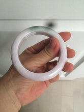 Load image into Gallery viewer, 54mm Certified 100% natural Type A olive green/white/purple jadeite jade bangle AX96-5190
