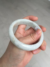 Load image into Gallery viewer, Shopify only. 57.5mm Certified Type A 100% Natural light green white jadeite jade bangle AX123-4483 add on item.