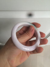 Load image into Gallery viewer, 54mm Certified 100% natural Type A olive green/white/purple jadeite jade bangle AX96-5190