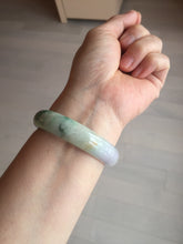 Load image into Gallery viewer, 51.5mm certified 100% natural Type A sunny green/purple/yellow(FU LU SHOU)  jadeite jade bangle BK45-5080