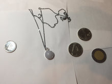 Load image into Gallery viewer, 12.3mm 100% natural type A light purple white Jadeite Jade simple is the best series pendant PB131