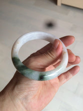 Load image into Gallery viewer, 57.7mm certified 100% natural type A watery green/white/purple jadeite jade bangle BF43-1475