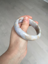 Load image into Gallery viewer, 59mm Certified Type A 100% Natural light purple yellow jadeite jade bangle BM100-4475