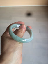 Load image into Gallery viewer, 50.5mm Certified Type A 100% Natural dark green Jadeite Jade oval bangle AJ70-0610