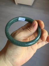 Load image into Gallery viewer, 59.9mm Certified Type A 100% Natural dark green/blue/gray/black Guatemala Jadeite jade bangle AY89-5760