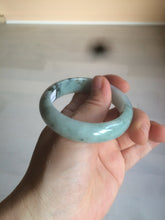 Load image into Gallery viewer, 50.5mm Certified Type A 100% Natural dark green Jadeite Jade oval bangle AJ70-0610