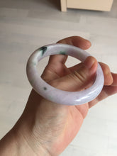Load image into Gallery viewer, SOld! pleae don't order. Thanks. 55mm certified 100% natural type A sunny green/purple jadeite jade bangle BN86-8721