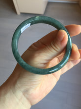 Load image into Gallery viewer, 59.9mm Certified Type A 100% Natural dark green/blue/gray/black Guatemala Jadeite jade bangle AY89-5760