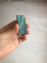 Load image into Gallery viewer, 100% Natural type A green/blue/gray Guatemala jadeite shadow carving little girl safe and sound pendant necklace/worry stone PC121