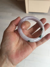 Load image into Gallery viewer, SOld! pleae don't order. Thanks. 55mm certified 100% natural type A sunny green/purple jadeite jade bangle BN86-8721