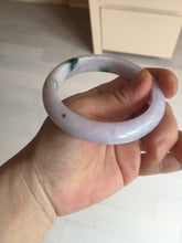 Load image into Gallery viewer, SOld! pleae don't order. Thanks. 55mm certified 100% natural type A sunny green/purple jadeite jade bangle BN86-8721