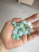 Load image into Gallery viewer, 100% Natural sunny green icy watery apple jadeite Jade beads pendant PC122 (Add on item. No sale individually)