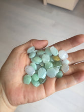 Load image into Gallery viewer, 100% Natural sunny green icy watery apple jadeite Jade beads pendant PC122 (Add on item. No sale individually)