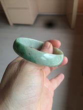 Load image into Gallery viewer, 52.5mm certified 100% natural Type A sunny green red yellow thin jadeite jade bangle GL19-1-4129