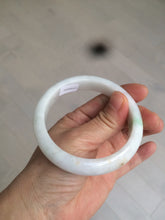Load image into Gallery viewer, 57.8mm certified  100% natural sunny green/white jadeite jade bangle BF42-1471