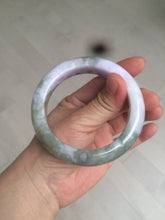 Load image into Gallery viewer, 56.4mm Certified 100% natural Type A green/white/purple/brown jadeite jade bangle AX94-5196