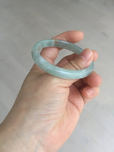 Load image into Gallery viewer, 50.5mm certified Type A 100% Natural icy watery light green red oval Jadeite Jade bangle BQ6-3800