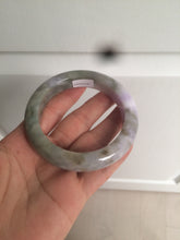 Load image into Gallery viewer, 56.4mm Certified 100% natural Type A green/white/purple/brown jadeite jade bangle AX94-5196