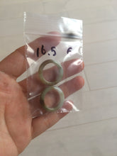 Load image into Gallery viewer, 100% natural type A green/white/yellow/dark green jadeite jade band ring Q150 (Add on item, not sale individually.)