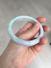 Load image into Gallery viewer, 59mm Certified Type A 100% Natural sunny green purple Jadeite Jade bangle BP39-1184