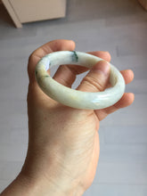 Load image into Gallery viewer, 58mm certified 100% natural Type A light green white jadeite bangle PD153-6312