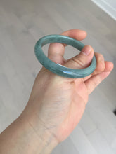 Load image into Gallery viewer, 54.2mm Certified Type A 100% Natural dark green/blue/gray/black Guatemala Jadeite jade bangle BM16-1449