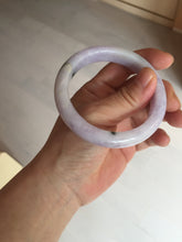 Load image into Gallery viewer, 55.5mm certified 100% natural type A sunny green/purple jadeite jade bangle BN88-8714