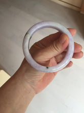 Load image into Gallery viewer, 55.5mm certified 100% natural type A sunny green/purple jadeite jade bangle BN88-8714