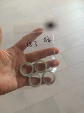 Load image into Gallery viewer, 100% natural type A green/white/yellow/dark green jadeite jade band ring Q150 (Add on item, not sale individually.)