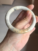 Load image into Gallery viewer, 56mm 100% natural beige yellow red round cut Coral Jade (珊瑚玉) bangle XY101