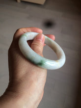 Load image into Gallery viewer, 57mm certified Type A 100% Natural green/red/white jadeite jade bangle BF38-1465