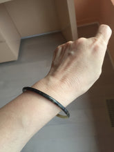 Load image into Gallery viewer, 60-62mm 100% Natural black brown beige slim Buffalo Horn bangle group CB54