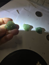 Load image into Gallery viewer, 100% Natural type A icy watery dark green(老油青) happy Buddha jadeite pendant BD190