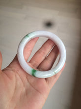 Load image into Gallery viewer, 57mm certified 100% natural sunny green/white/purple jadeite jade bangle AX92-5423